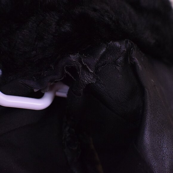 Zara Girls Black Fur Zipper Vest Y2K Winter Fall Warm Cozy Outerwear Grunge 9/10 - Picture 8 of 8